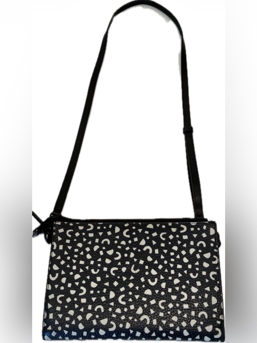 RARE Dagne Dover Essentials Convertible Clutch Wallet Crossbody Geometric Print